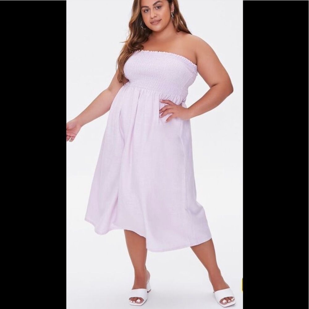 Forever 21 Plus Smocked midi dress